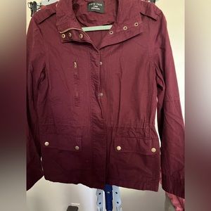 Maroon Love Tree Jacket - Large
